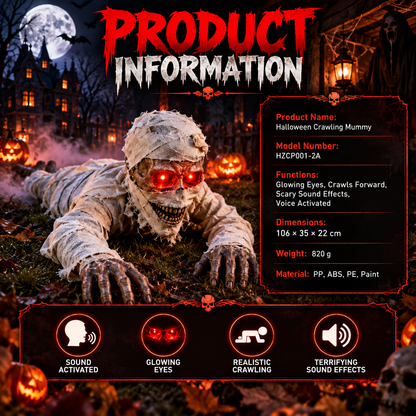 Electric Crawling Ghost Halloween Prop 👻