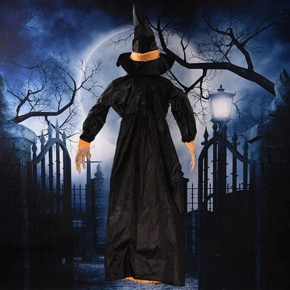 Glowing Hanging Witch Halloween Prop with sounds