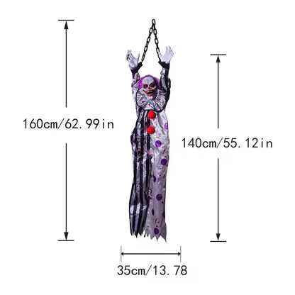 Voice-Activated Hanging Ghost Clown 🎃