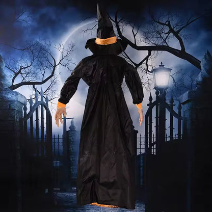 Talking Animatronic Witch with Glowing Red Eyes 🧙‍♀️🎃