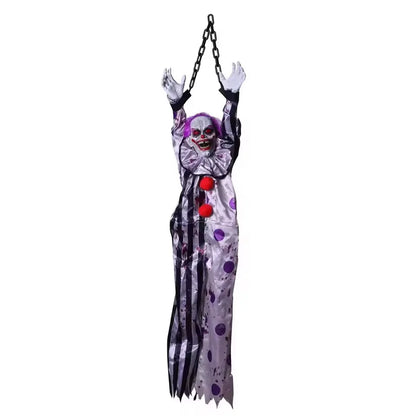 Voice-Activated Hanging Ghost Clown 🎃